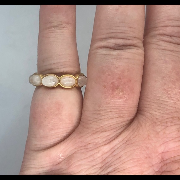 Silver Moonstone Eternity Band - Picture 6 of 6